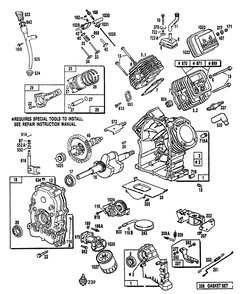 Replacement Parts For Engine Diagram and Parts List for 9163-0-4W113A  Briggs and Stratton Generator